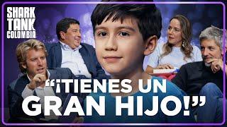 ¡Un emprendedor de 9 años ARRASA en el tanque!  | Shark Tank Colombia