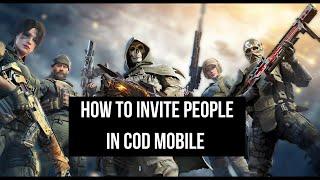 How to Invite People in COD Mobile
