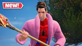 NEW PETER B. PARKER Skin Gameplay In Fortnite! (Across The Spider-Verse)