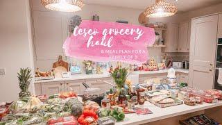 HEALTHY GROCERY HAUL & MEAL PLAN - FAMILY MEALS FOR A FAMILY OF 5 - TESCO - FEBRUARY 2021
