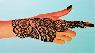 simple mehndi design | eazy henna design | simple arabic design | sristy art gallery