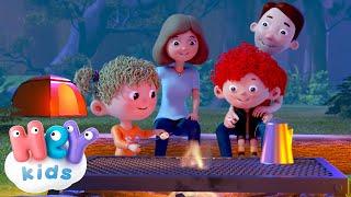 Let's go camping with the family! ️ | Camping Song for Kids | HeyKids Nursery Rhymes