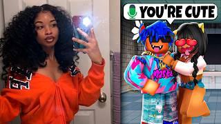 I Hired An E-GIRL To Play Roblox Fight In a School With Me!