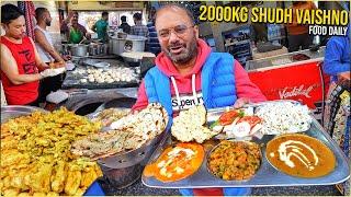 100-Year-Old Pure Vaishno Dhaba  Prem Dhaba Katra Spl Desi Ghee Thali Tadka Dal Rajma Sonu Veg Naan