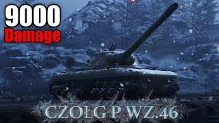 Czołg P Wz.46: 9000 Damage:  World of Tanks Console