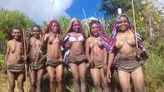 Dansa org yali Asli Papua. 1 Januari 2109.