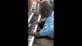 Maestro Shadrach Yawson doing wonders on the keys