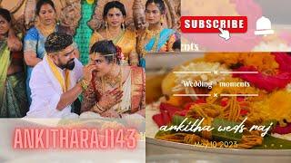 AnkithaRaj wedding video । Our wedding moments video । Full video coming soon​⁠ 