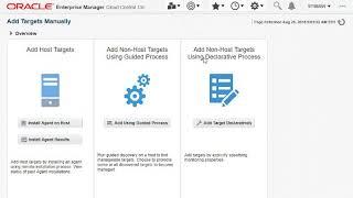 Add new target in Oracle oem 13c