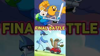 Finn And Jake VS Mordecai And Rigby - Who Would Win? #adventuretime #regularshow #shorts