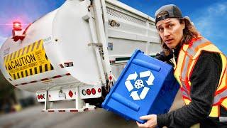 I TRY WORKING as a RECYCLING TRUCK DRIVER