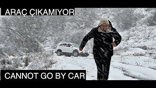 KARDA️HAMSİ/TENEKE HELVA (BABAMLA)️ FRIED FISH AND HALVA IN SNOW(WITH MY FATHER)