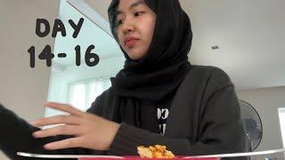 [day 14-16] garlic bread is love, two meals a day, diet vlog | malaysia