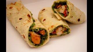 Best Homemade Chicken Tortilla Wrap Recipe | Tasty Chicken Wrap Recipe - Foodship