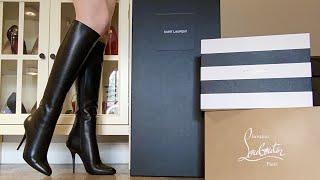 Designer Shoe Haul | Louboutin, Saint Laurent and Aquazurra Unboxing & Try On