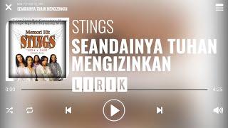 Stings - Seandainya Tuhan Mengizinkan [Lirik]