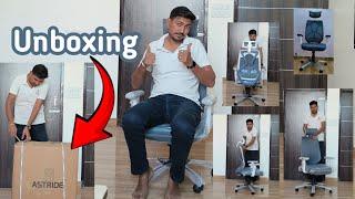 Astride Ergofit Ergonomic Office Chair  Office Chair Unboxing 