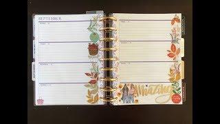 PLAN WITH ME | September 23 - 29 | Glam Functional Planning | Horizontal Classic Happy Planner