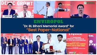 Enviropol has got Best Paper-National Award at  World's Largest Paper Show- Paperex 2022