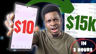 Watch Me Trade $10 to $15 000 In Exactly 3 Hours Using This Strategy For Growing Small Forex Account