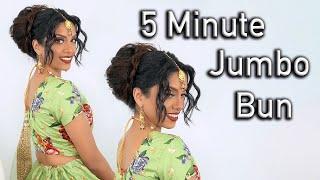 Easy 5 Minute Low Messy Bun... For All Hair Types! - HAIR TUTORIAL | ARIBA PERVAIZ