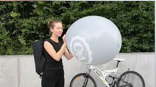 Girls blow to pop huge C&A Balloons in public part 2 (preview clip)!