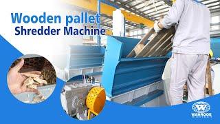 New Style High Capacity Wood Shredder Wood Tray Shredder Machine Wood Pallet Crusher Machine