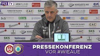 Die Pressekonferenz vor dem Auswärtsspiel beim SV Wehen Wiesbaden