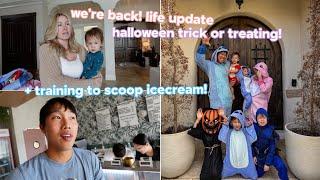 life update, training to open the icecream shop + Halloween trick or treating!