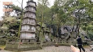 阿国宁来到杭州灵隐寺