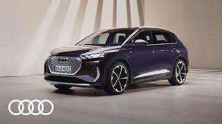 Der neue, rein elektrische Audi Q4 e-tron.