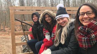 Getting the Christmas tree at Thomas tree farm in Ottawa