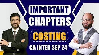 Most Important Chapters CA Inter Costing | How to Score Exemption in CA Inter Costing | ICAI Exams