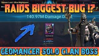 GEOMANCER SOLO 1 KEY UNM IN 20 SECONDS !? | RAIDS BIGGEST BUG ? KEKW | Raid Shadow Legends