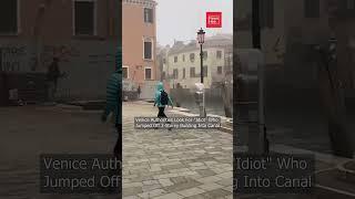 Man Jumps 3 stories in Venice