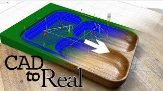 3D CAD to real | 3D Rundungen mit dem Radiusfräser schlichten | Fusion 360 Tutorial