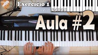 Aula de Teclado 02 - Primeiro Exercício para INICIANTES (posicionamento dos dedos)