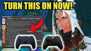 ALL FFXIV Controller players need to turn this on! Huge Quality of Life for Console Players