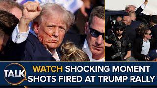 WATCH: Shocking Moment Shots Fired At Donald Trump Rally Leaving One Dead