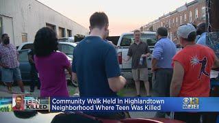 Community Walk Held In Highlandtown