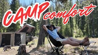 MVRVR Portable Camping Lounge Chair (Comfortable camping chair with easy setup!)