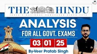 The Hindu Analysis | 3 January 2025 |  Newspaper Analysis | UPSC 2025