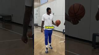 Kiyan Anthony workout with his dad  #kiyananthony #basketball #nba #carmeloanthony