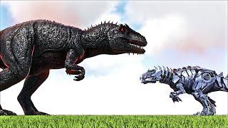 GIGA BOSS TEK VS PRIMAL GIGANOTOSAURUS AND MORE! (ARK SURVIVAL EVOLVED BATTLE DINOSAUR)