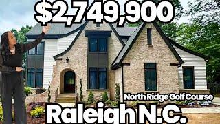 Empty House Tour | North Ridge Golf Course | Luxury Home Tour | Raleigh NC