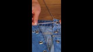 Cool HACK with Too-Tight Jeans  #shorts #drawpaw #denim #clothes #outfit #makeover #tiktok