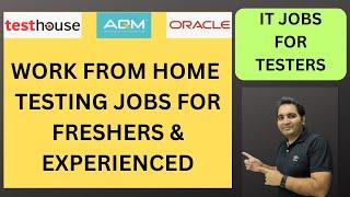 WFH Testing Jobs | Manual Testing| Fresher Jobs| Rd Automation Learning