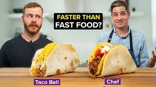 Can we make Taco Bell's Double Decker Taco faster than ordering one?