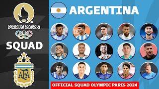 ARGENTINA OFFICIAL SQUADS PARIS OLYMPICS 2024 | OLYMPICS GAMES PARIS 2024 | FOOTBALL MEN