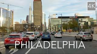 Philadelphia City Drive 4K -  Driving Tour of Philly